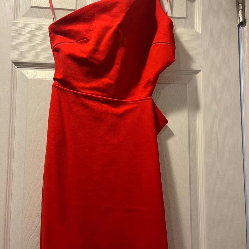 One Shoulder Revolve / By The Way Red Mini Dress